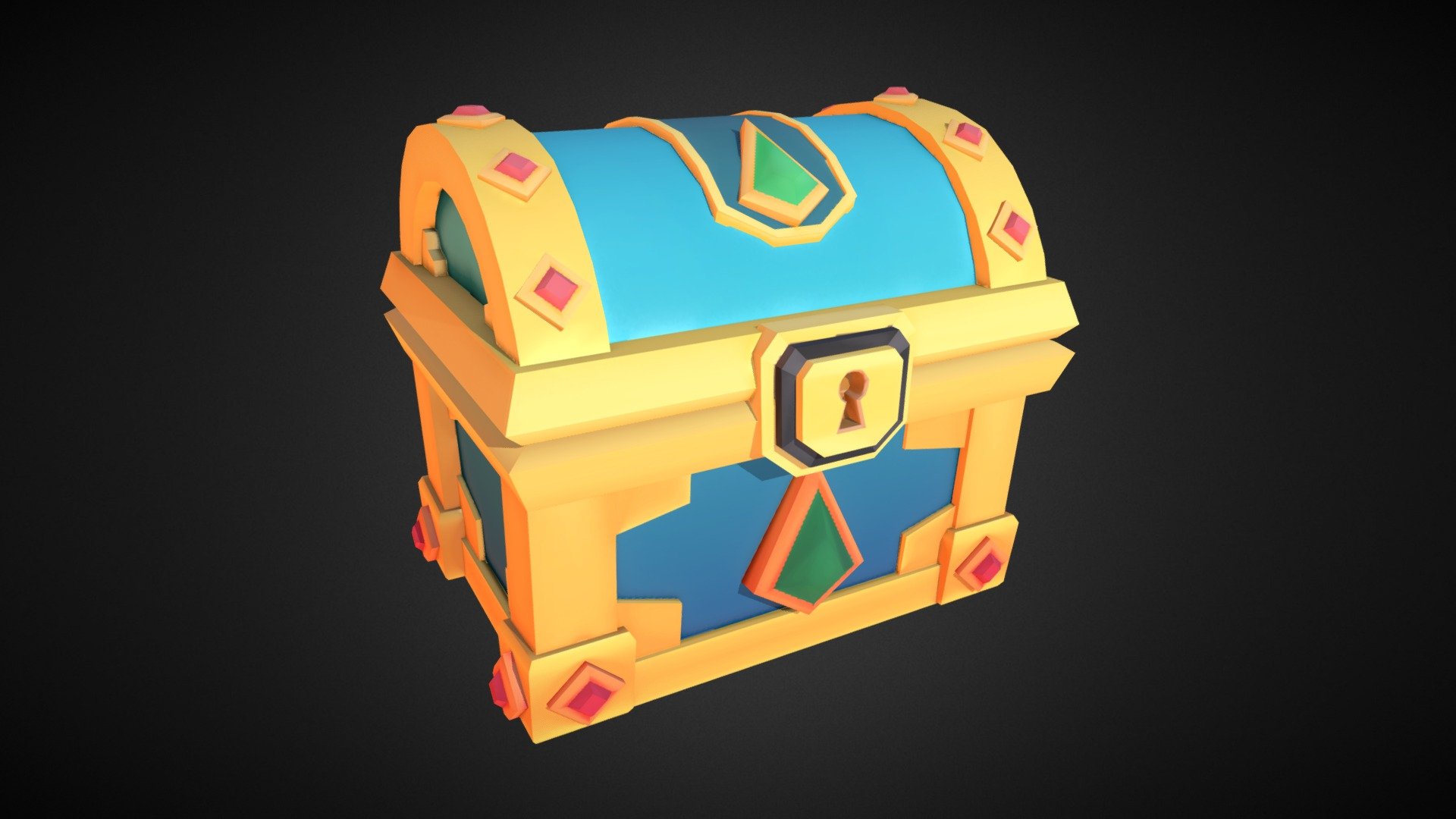 Closed Chest 3d model