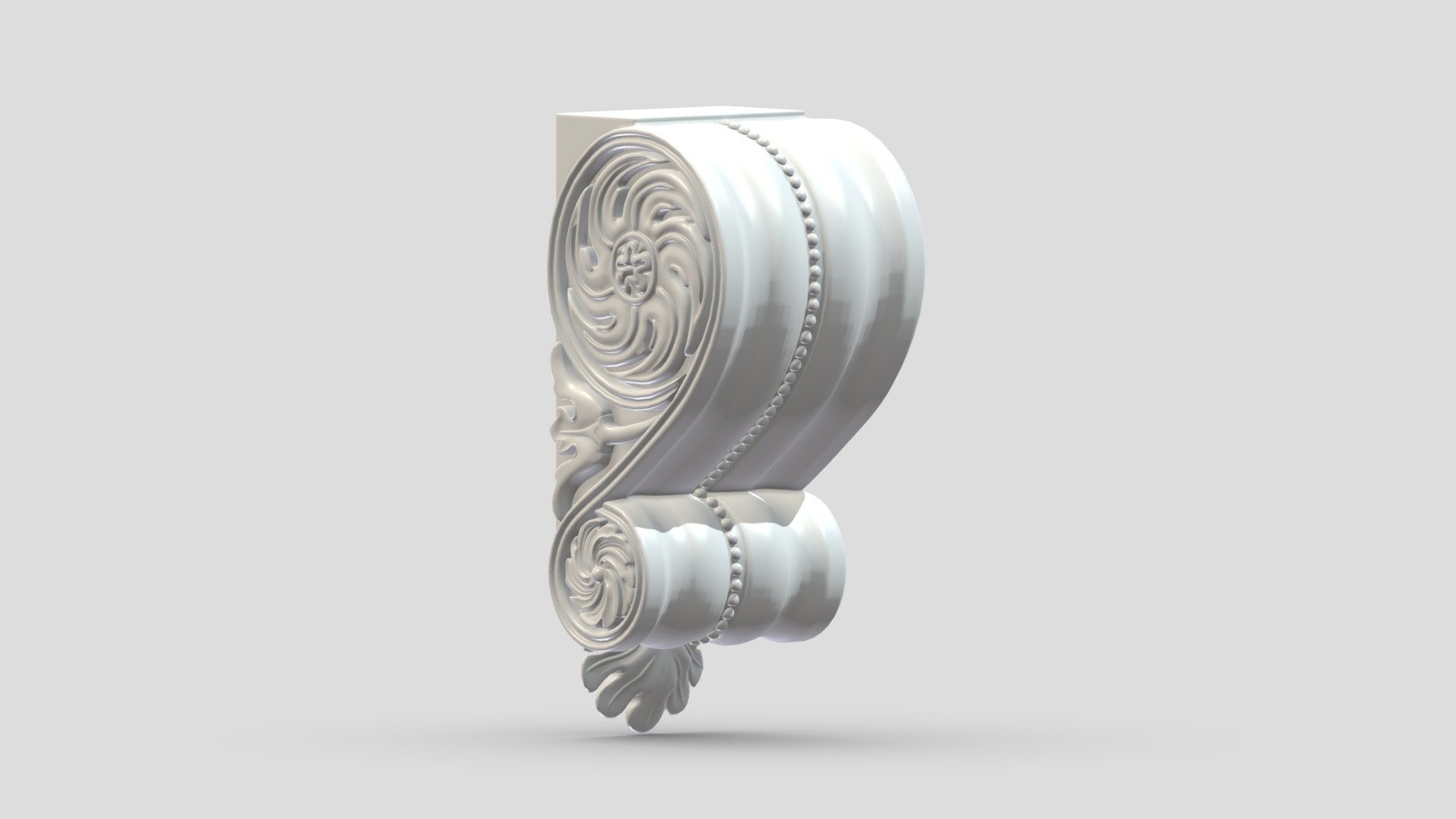 Scroll Corbel 21 3d model