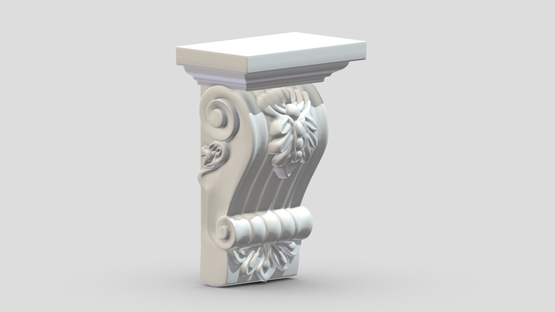 Scroll Corbel 28 3d model