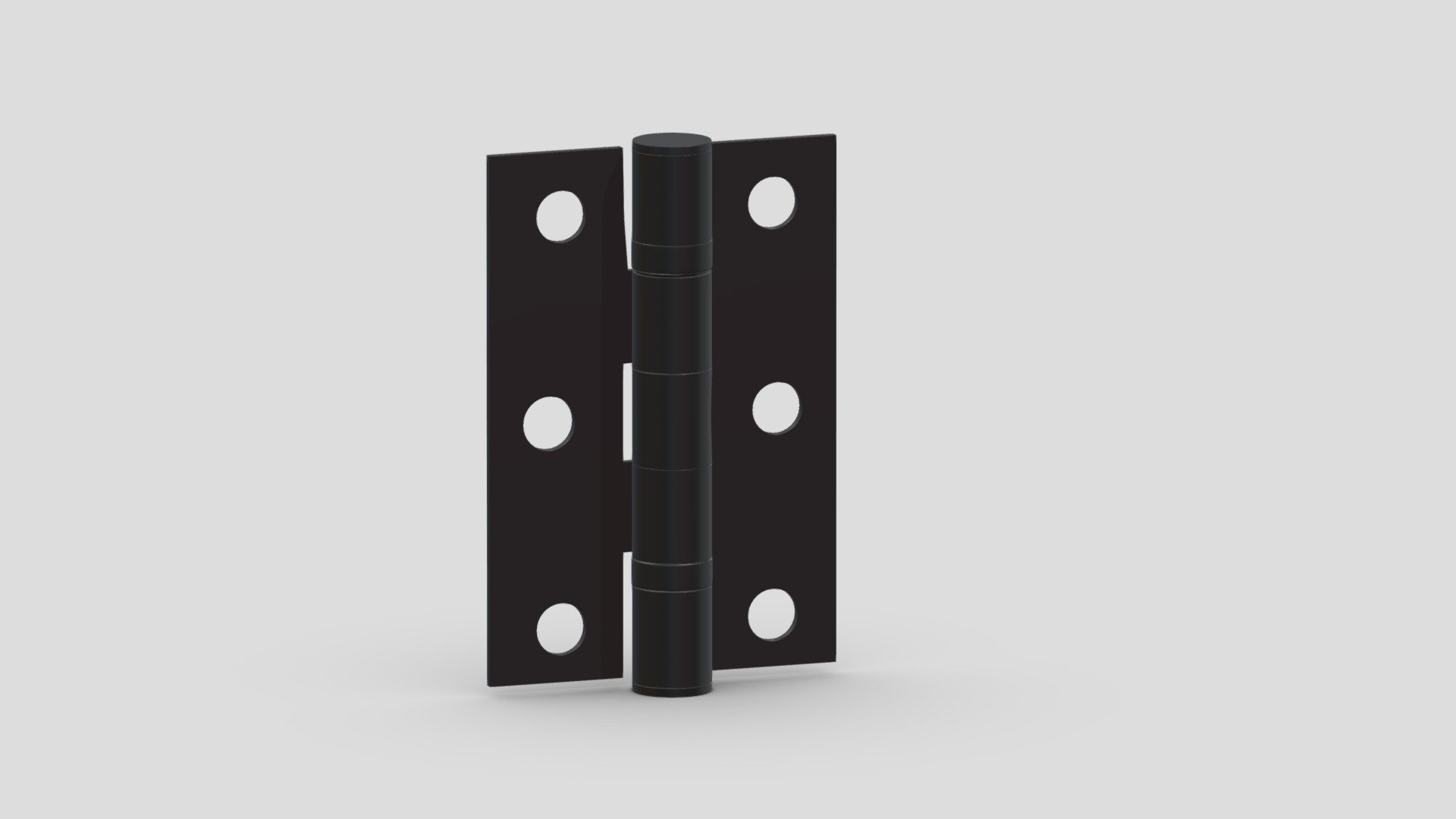 Matt Black Hinge 3d model