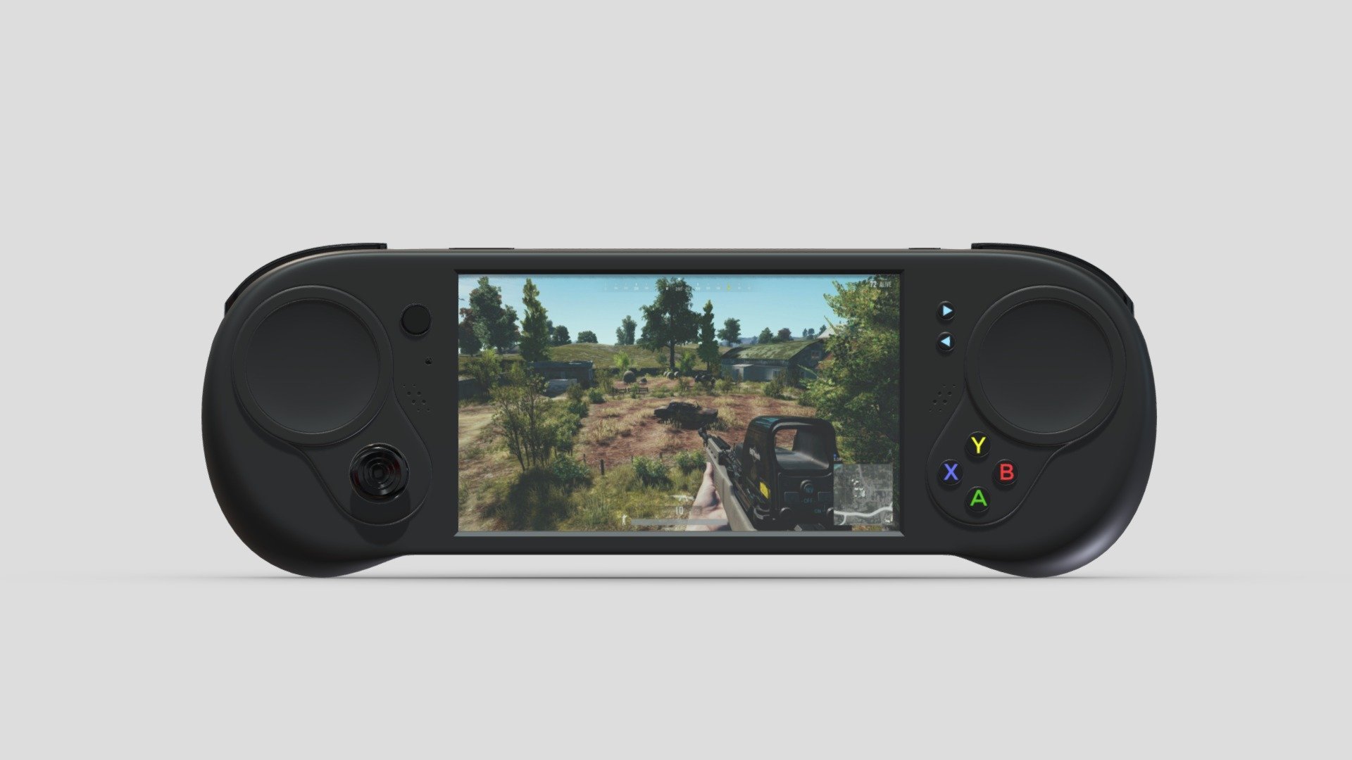 Gamepad Controller and Screen 3d model