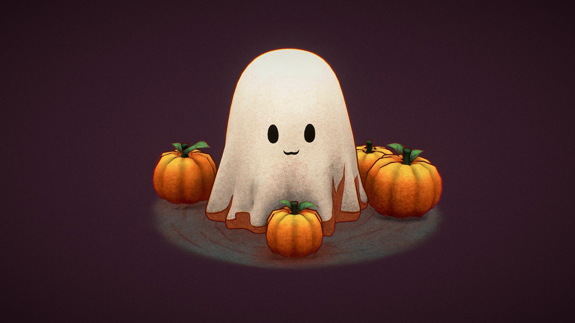 Cute ghost 3d model