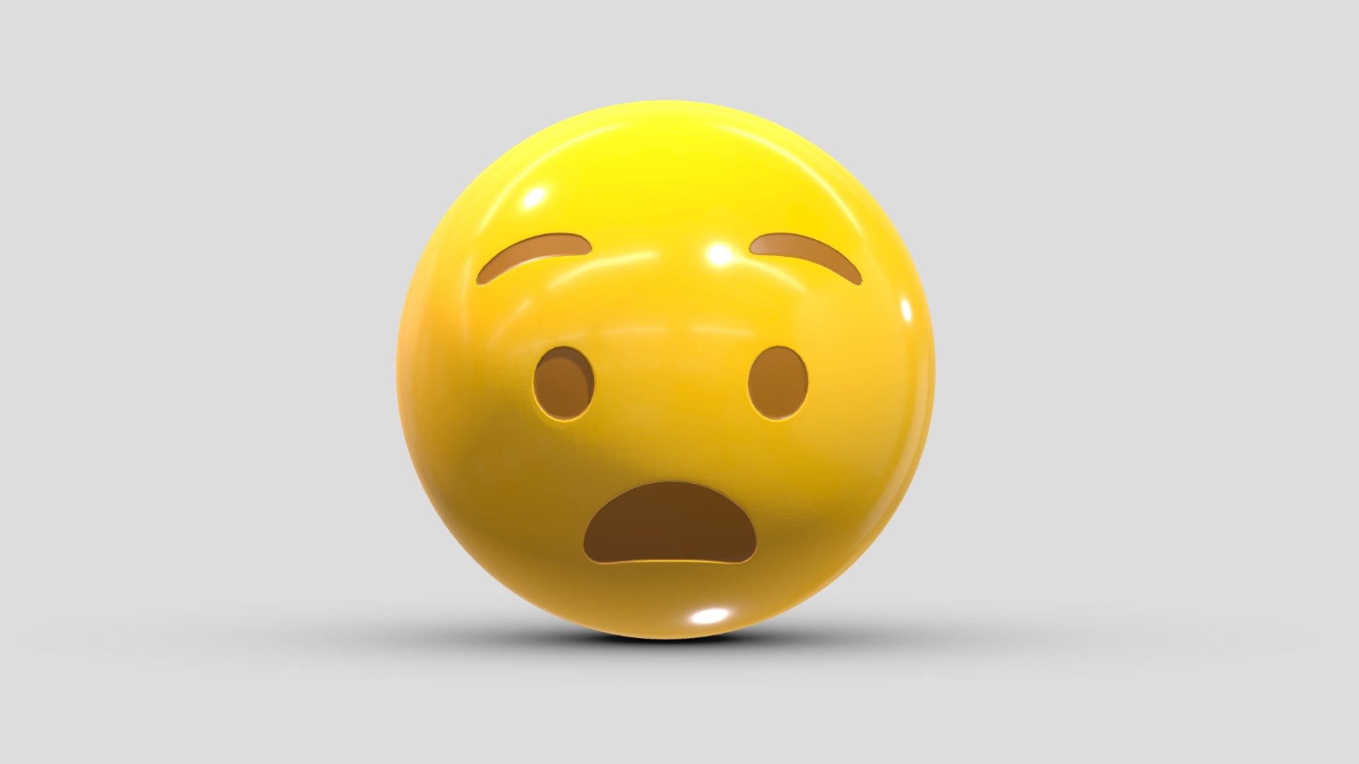 Apple Anguished Face 3d model