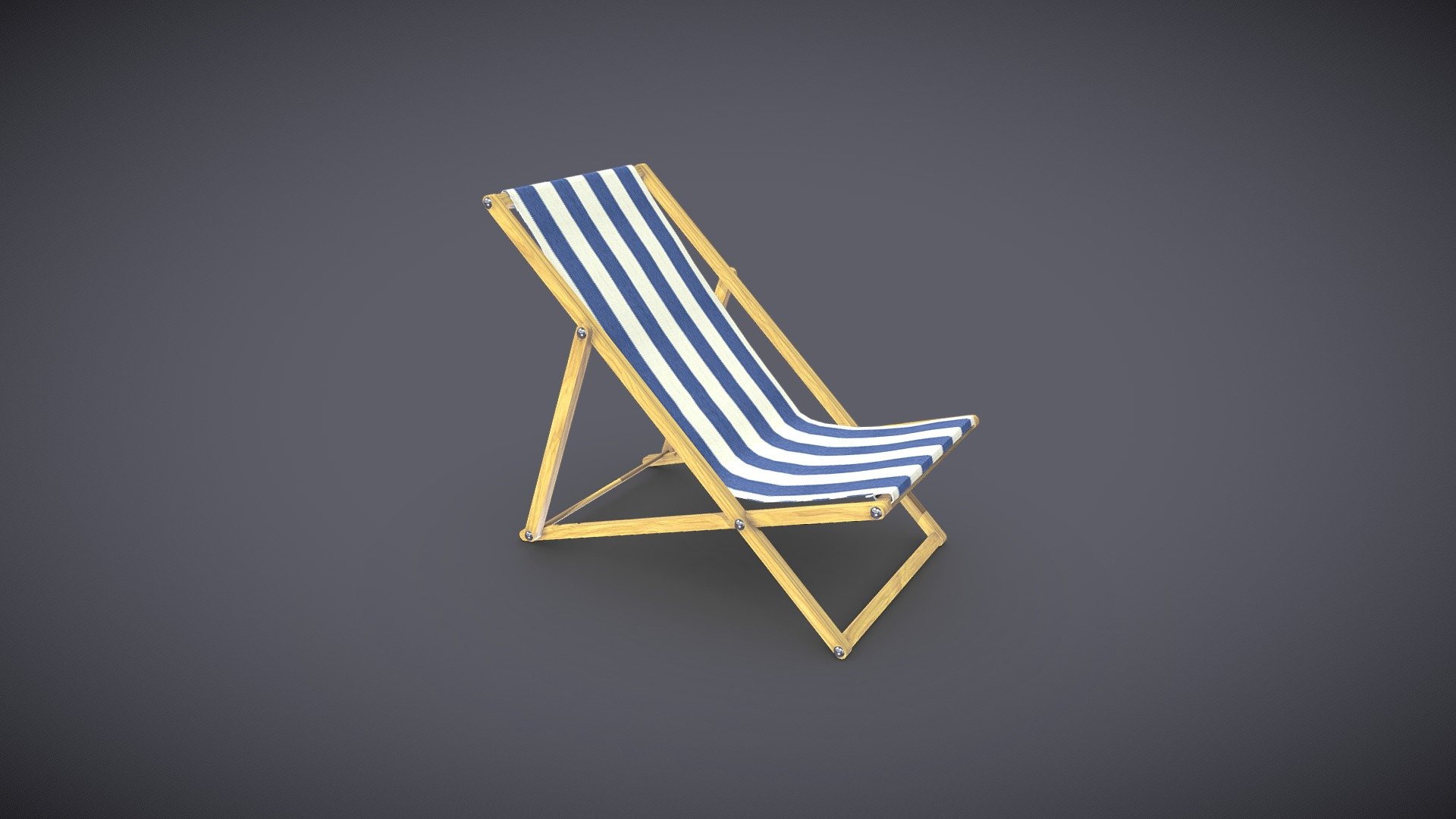 deck chair 3d model