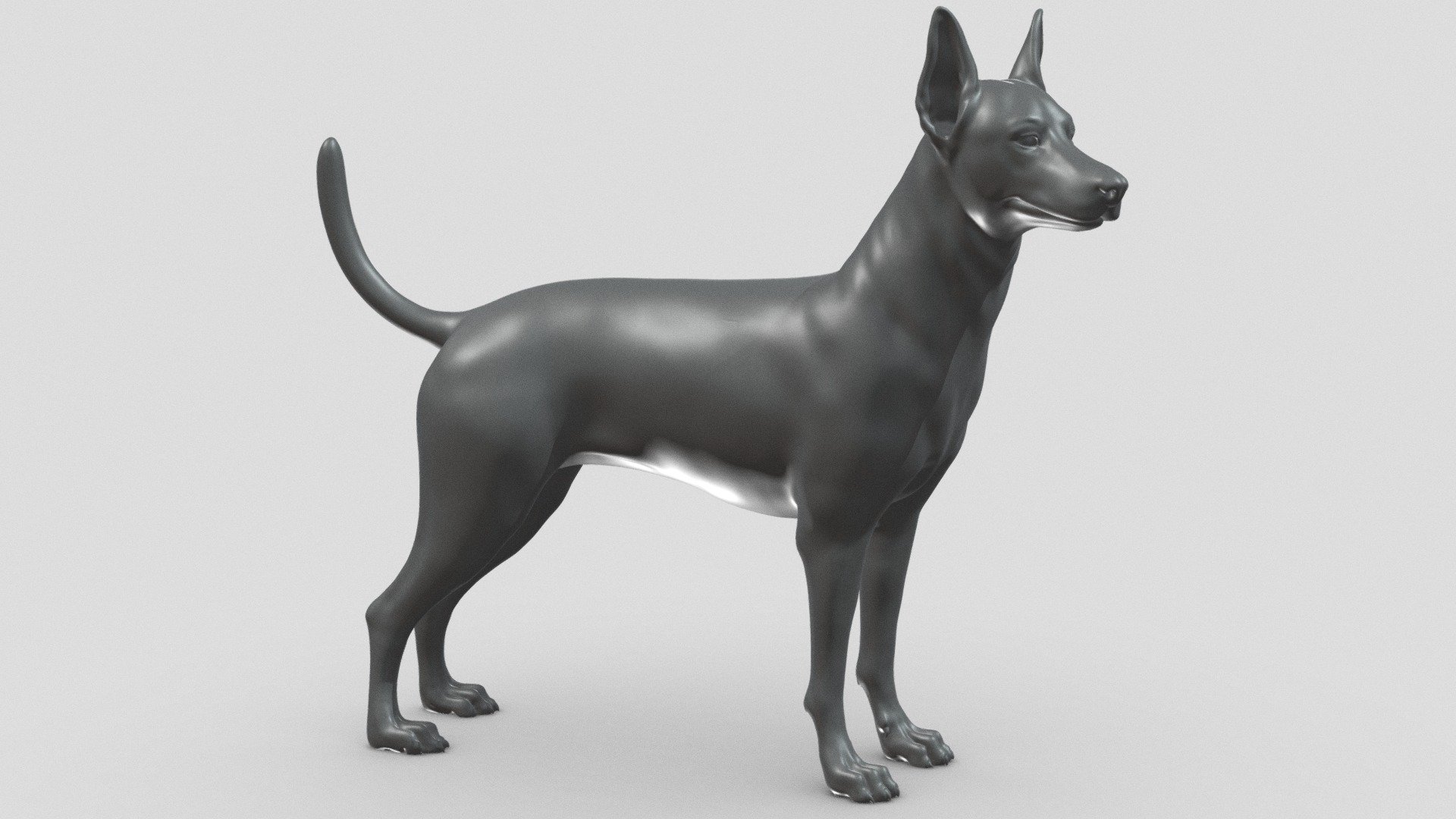 Zwergpinscher V1 3D print model 3d model