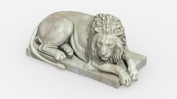 Lion / Sculpture / 3D model