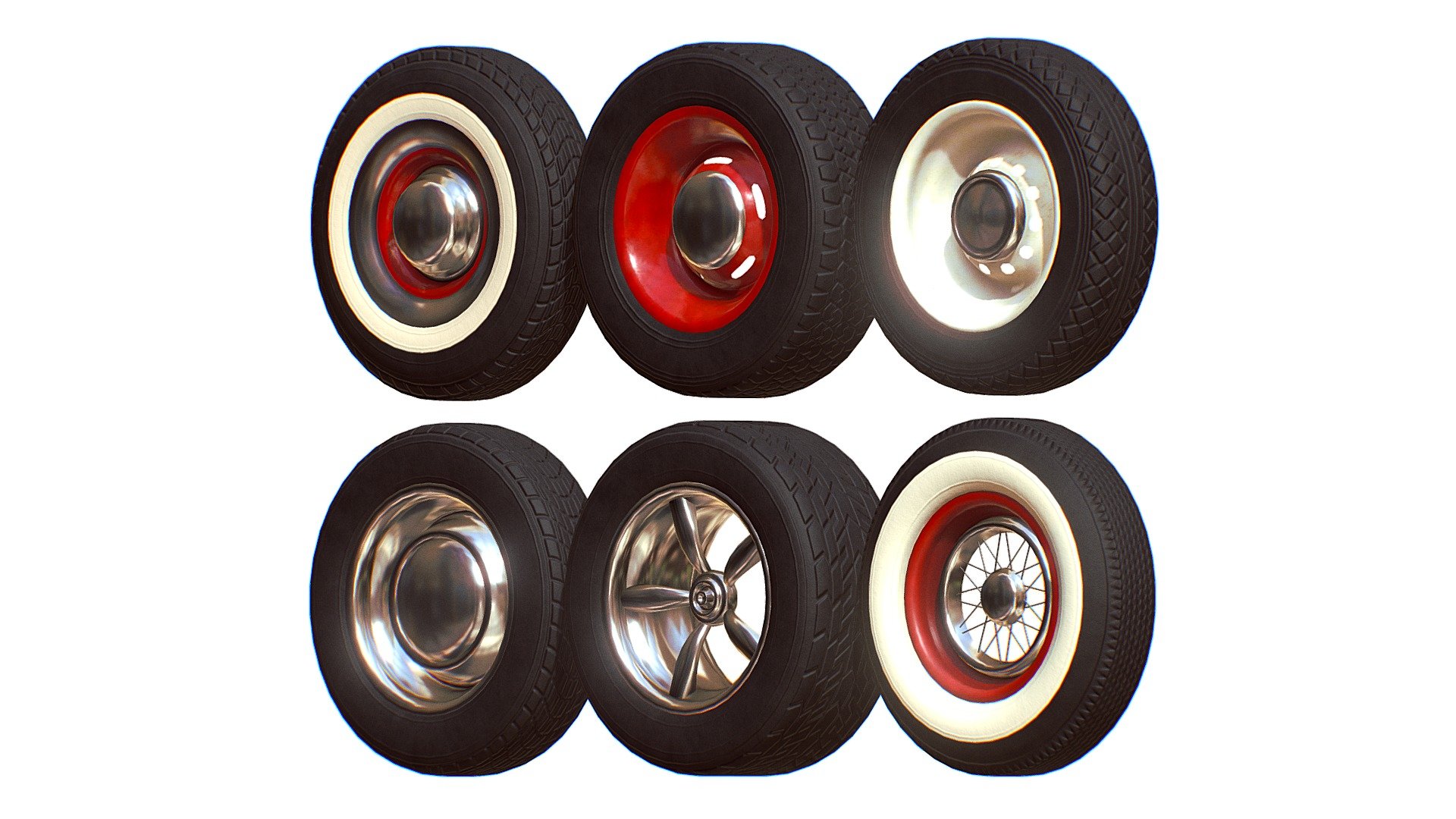 TYRES PACK 1 3d model