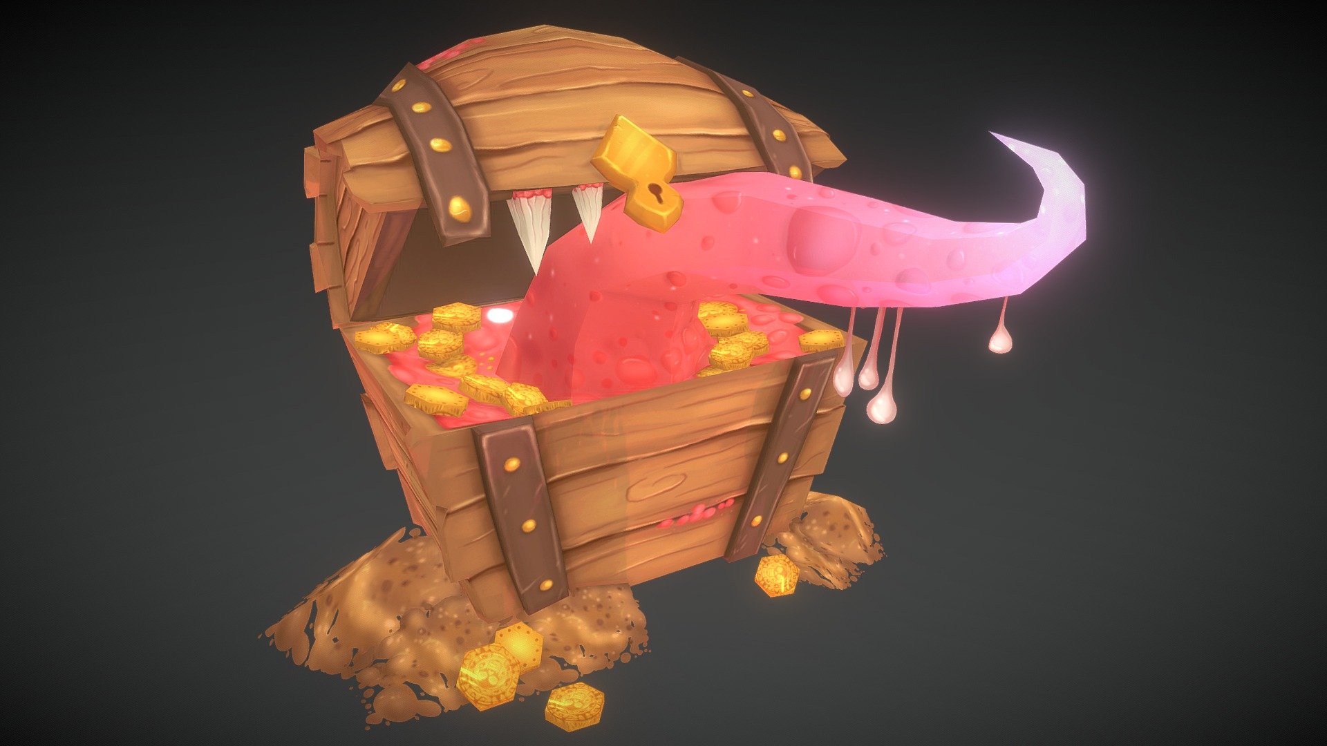 Treasure chest 3d model