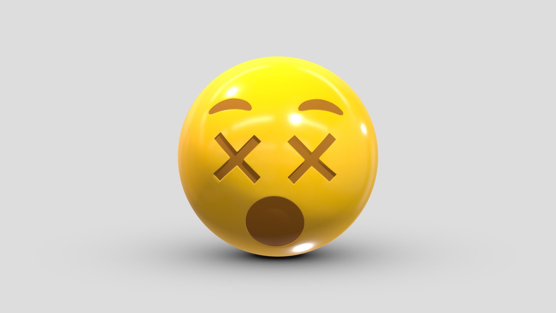 Apple Dizzy Face 3d model