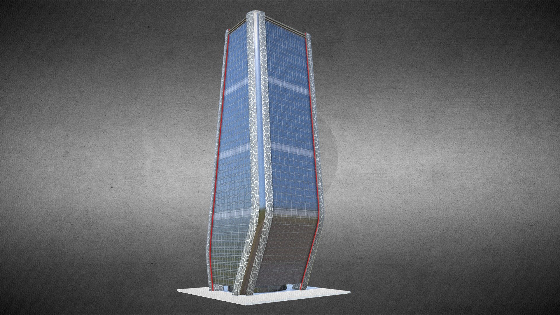 Sci-Fi building 3d model