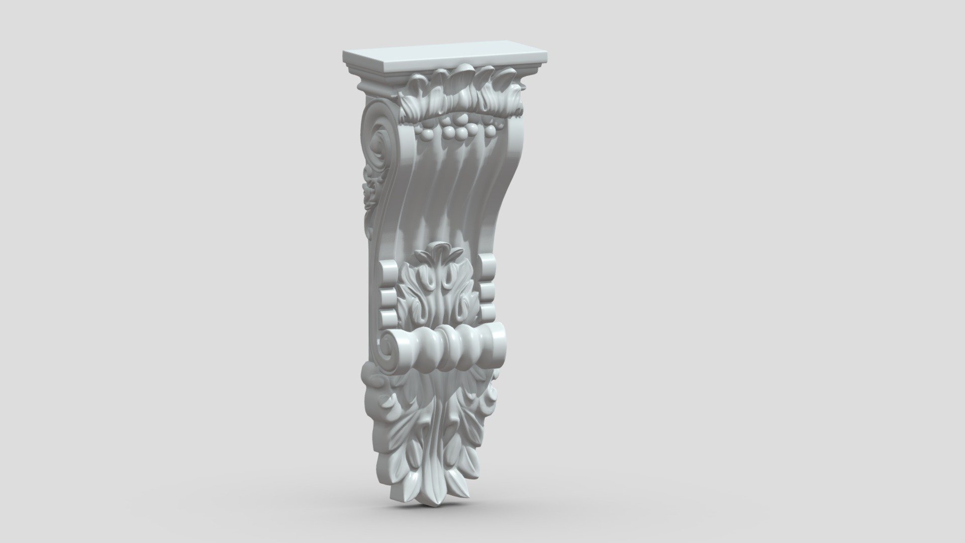 Scroll Corbel 20 3d model