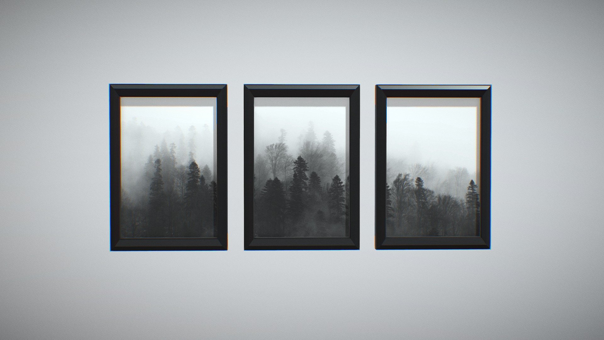 Framed Art Set 3d model