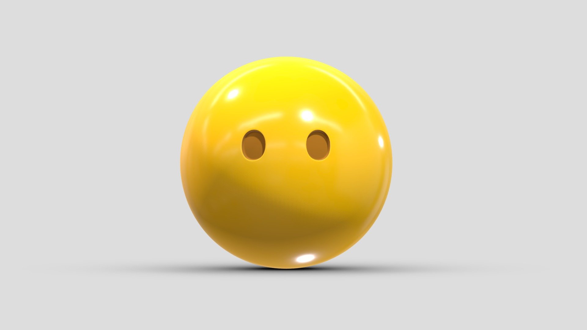 Apple Face Without Mouth 3d model