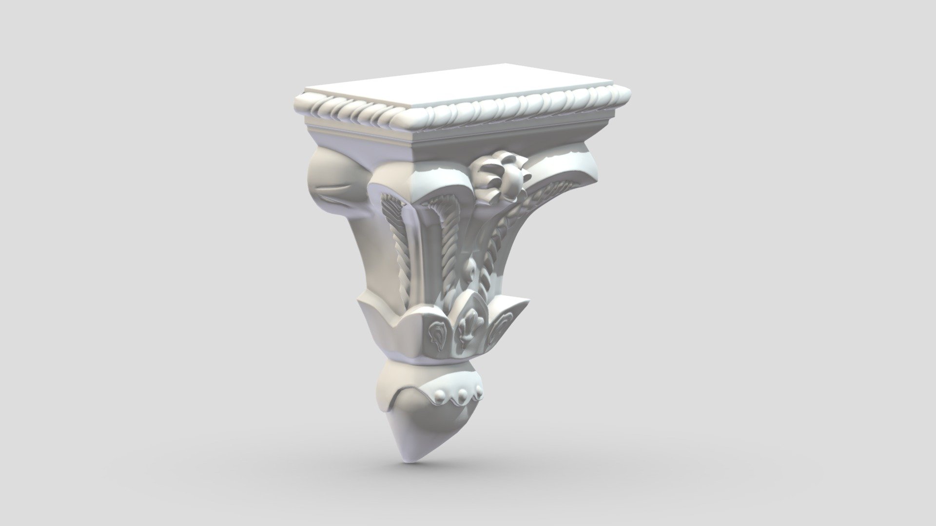 Scroll Corbel 37 3d model