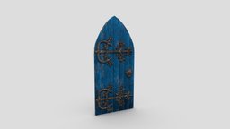 Castle Door 01 Low Poly Realistic