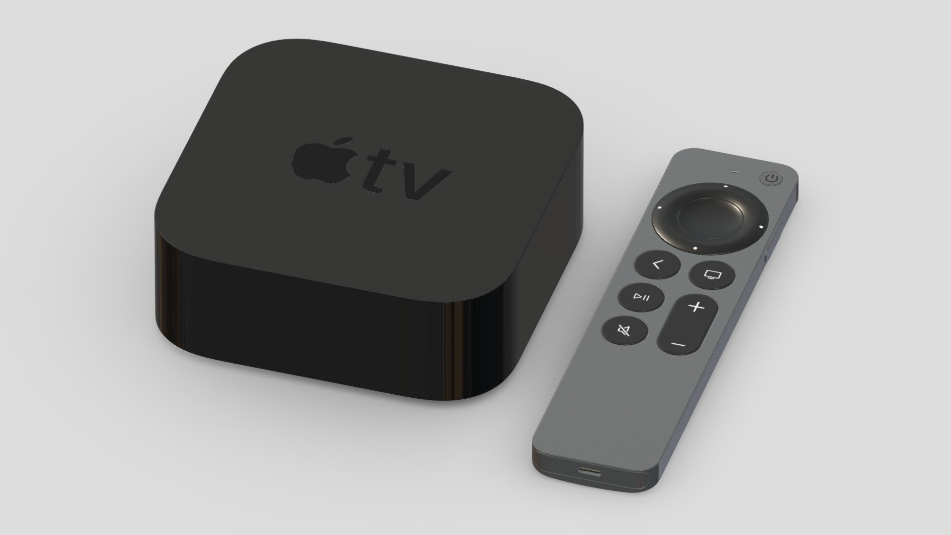 Apple TV 4K 2021 PBR Reaslistic 3d model