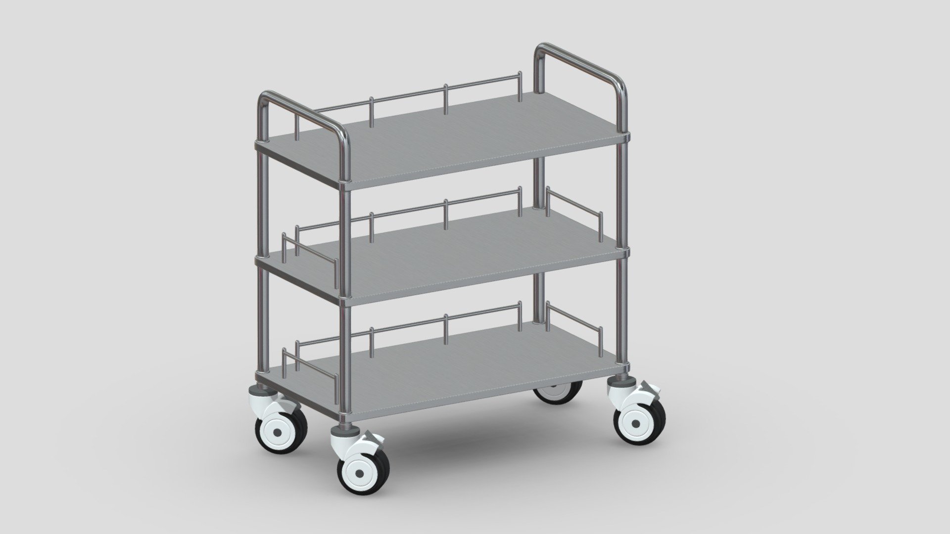 Medical Cart 04 PBR Realistic 3d model