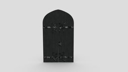 Castle Door 09 Low Poly Realistic