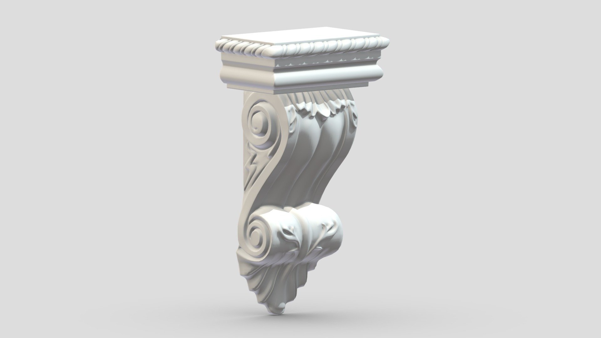 Scroll Corbel 45 3d model