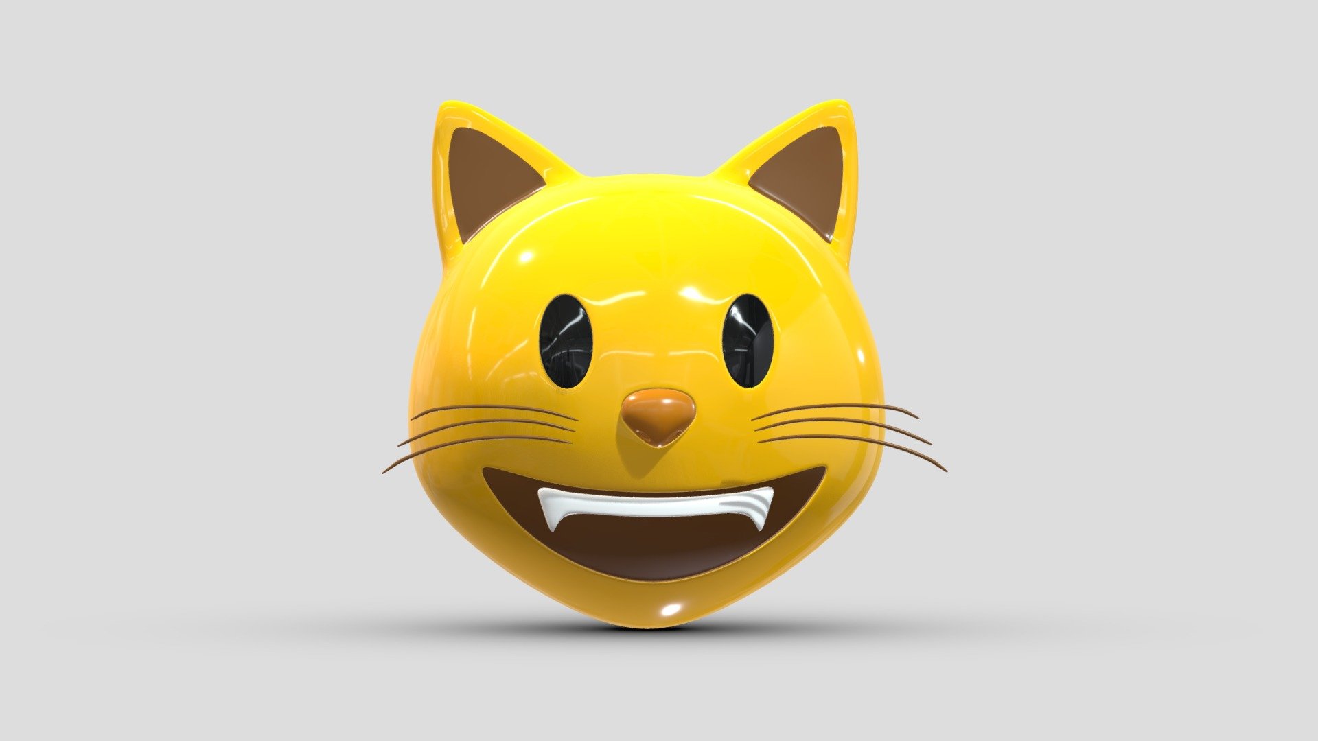 Apple Grinning Cat 3d model