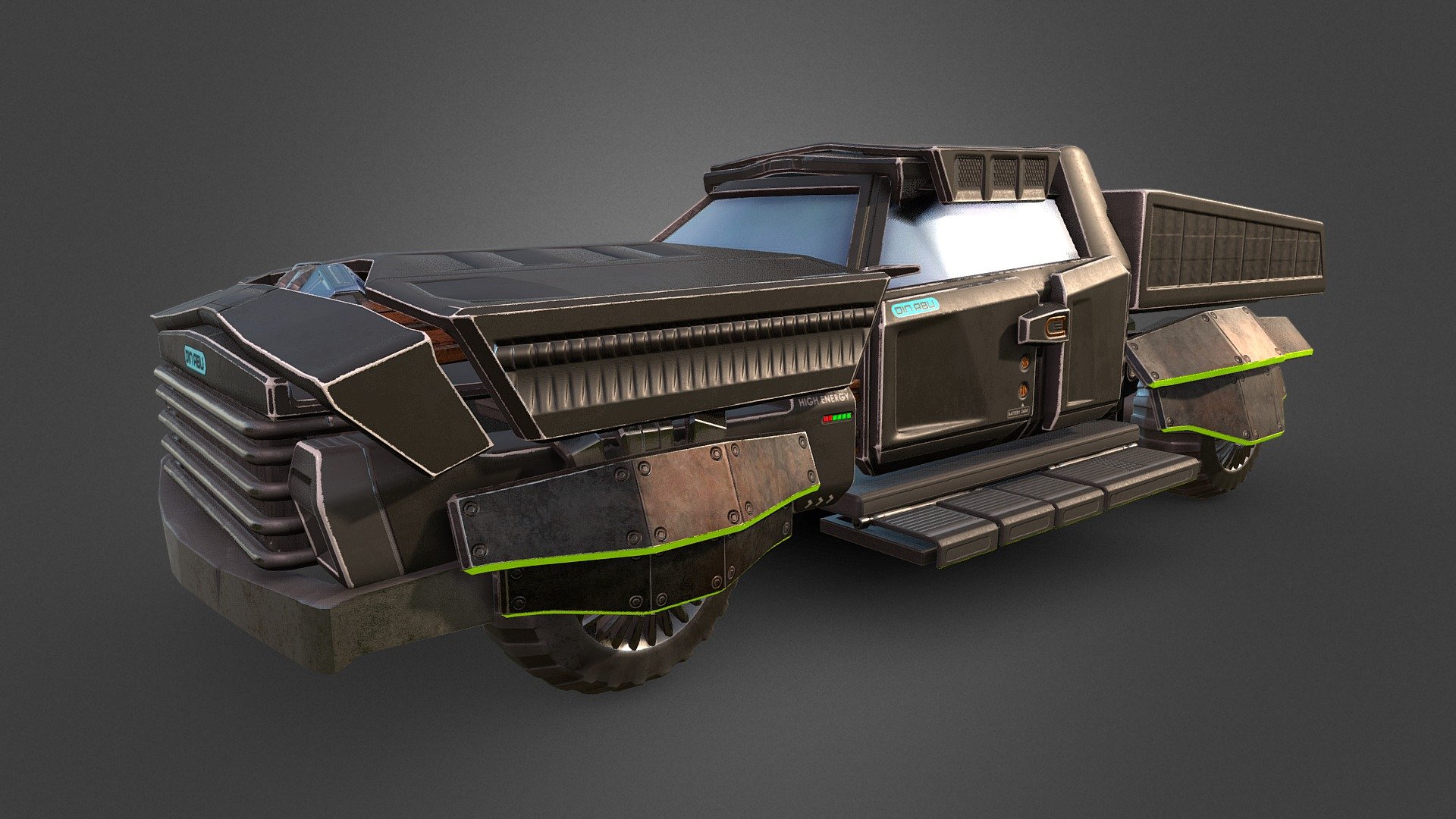 Futuristic Car 3d model