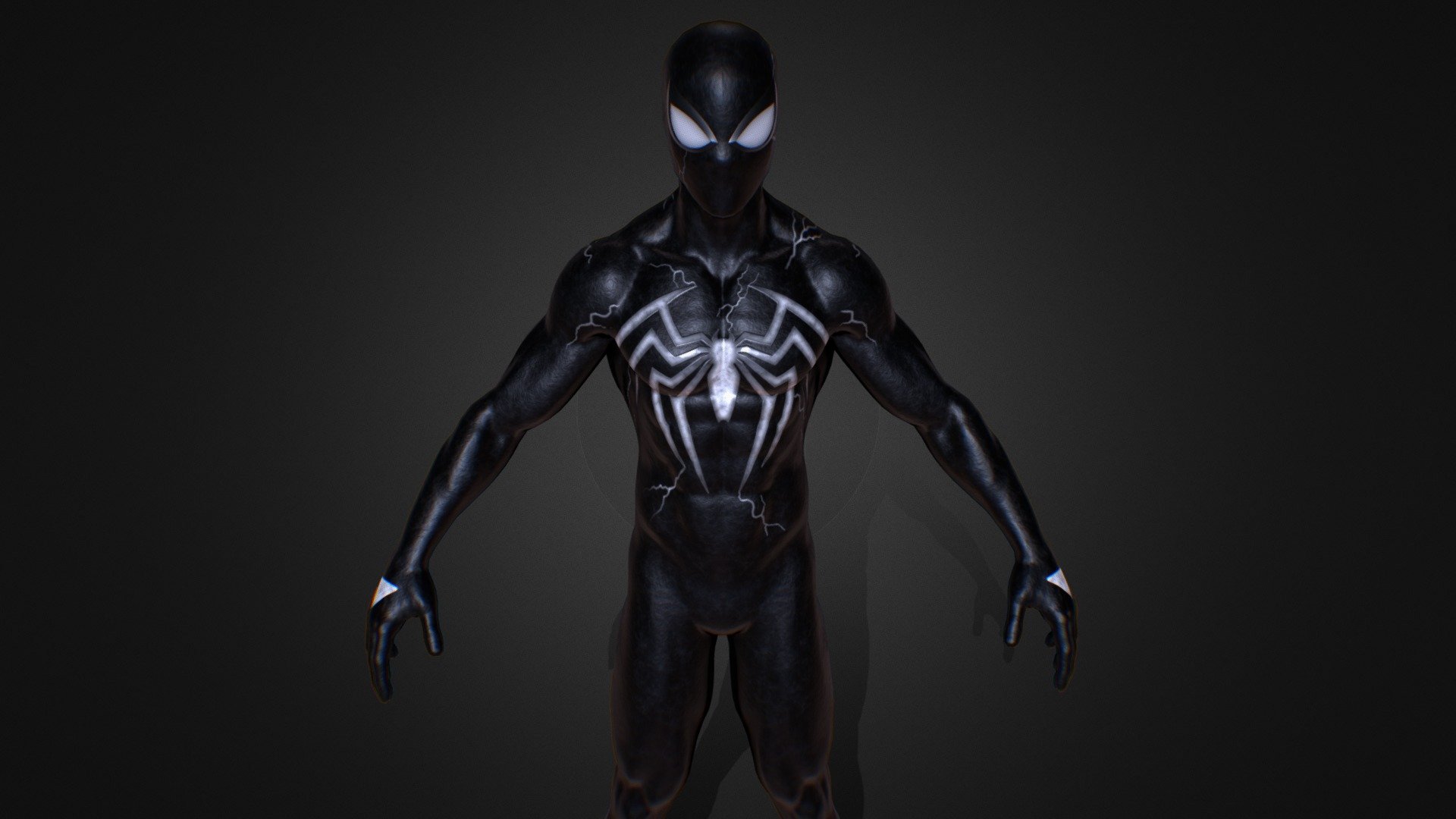 Spiderman Symbiote Suit V2 3d model