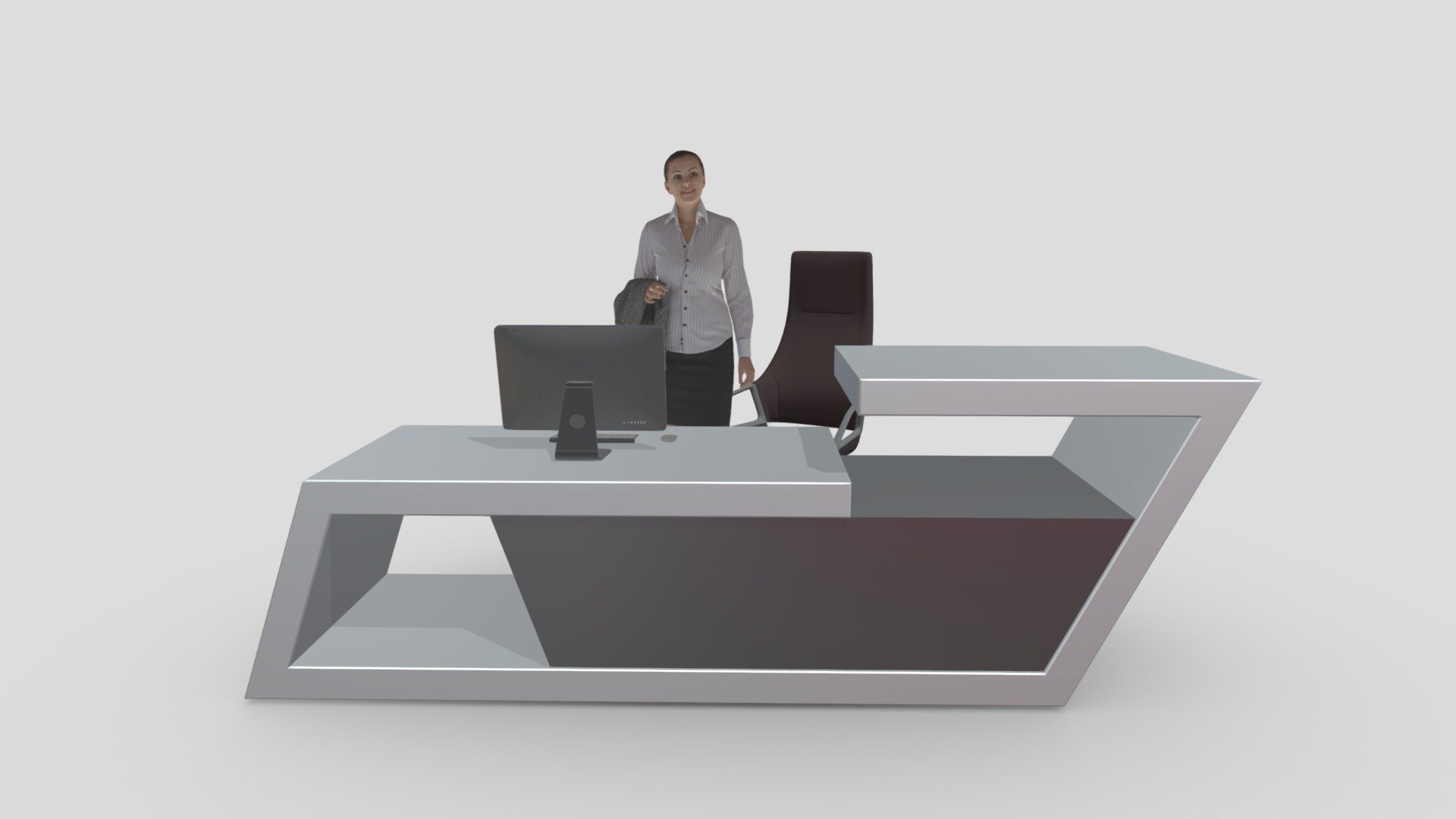 Reception Desk 3d model