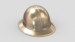 Medieval Helmet 08 Low Poly PBR Realistic