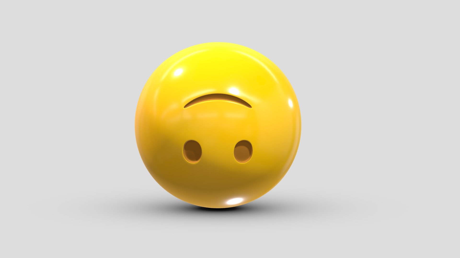 Apple Upside-Down Face 3d model