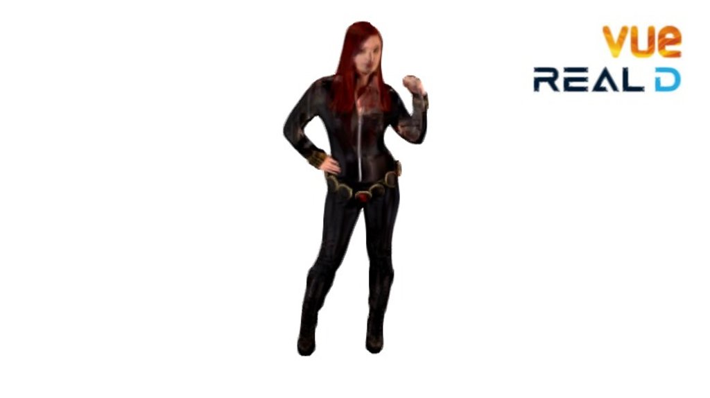 black widow 3d model