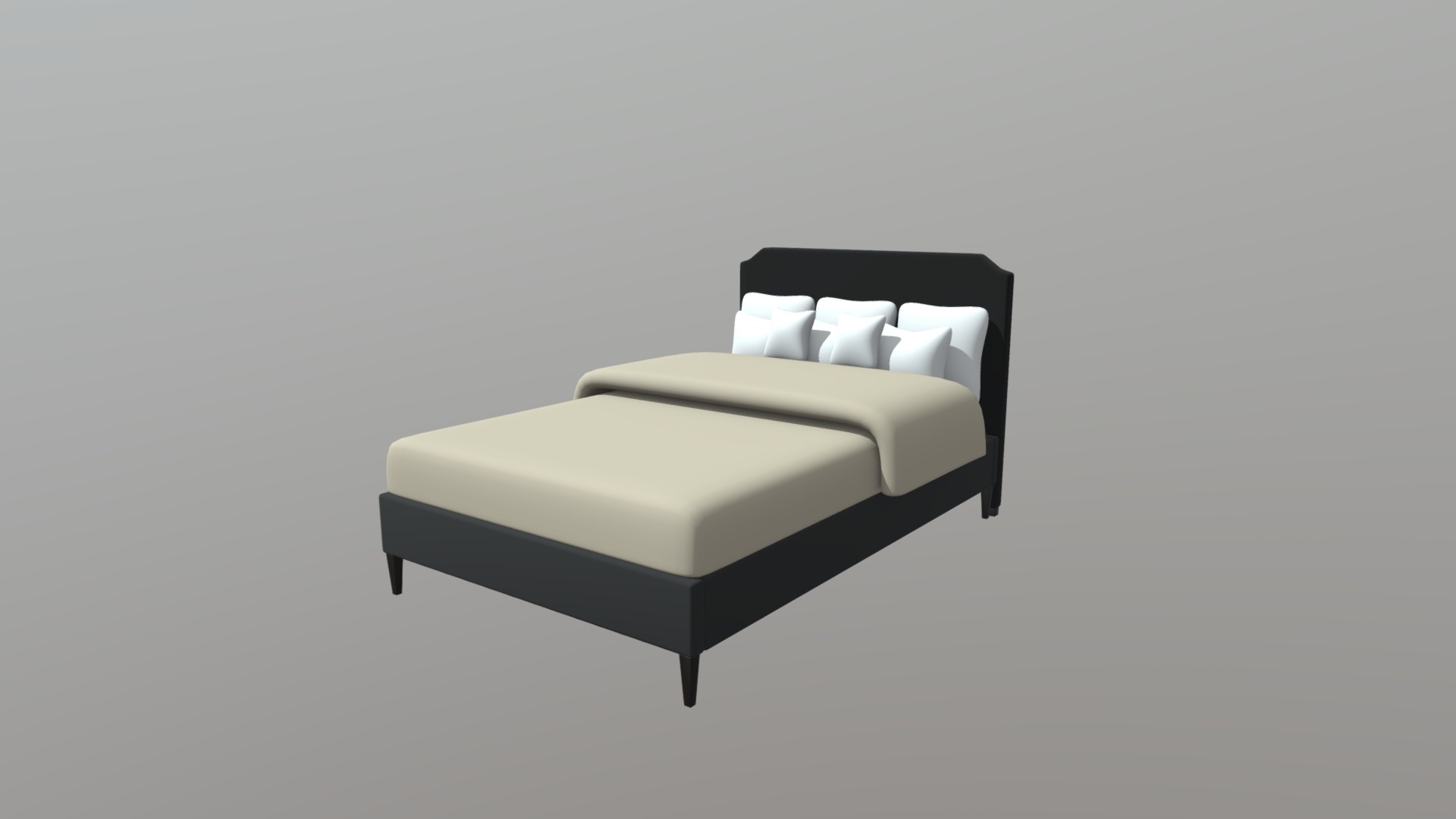 Master Bedroom Bed 3d model