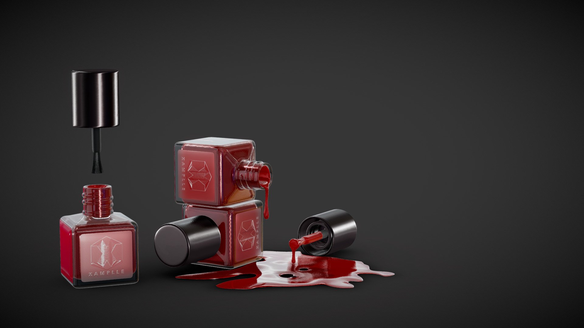 Nail Paint 01 3d model