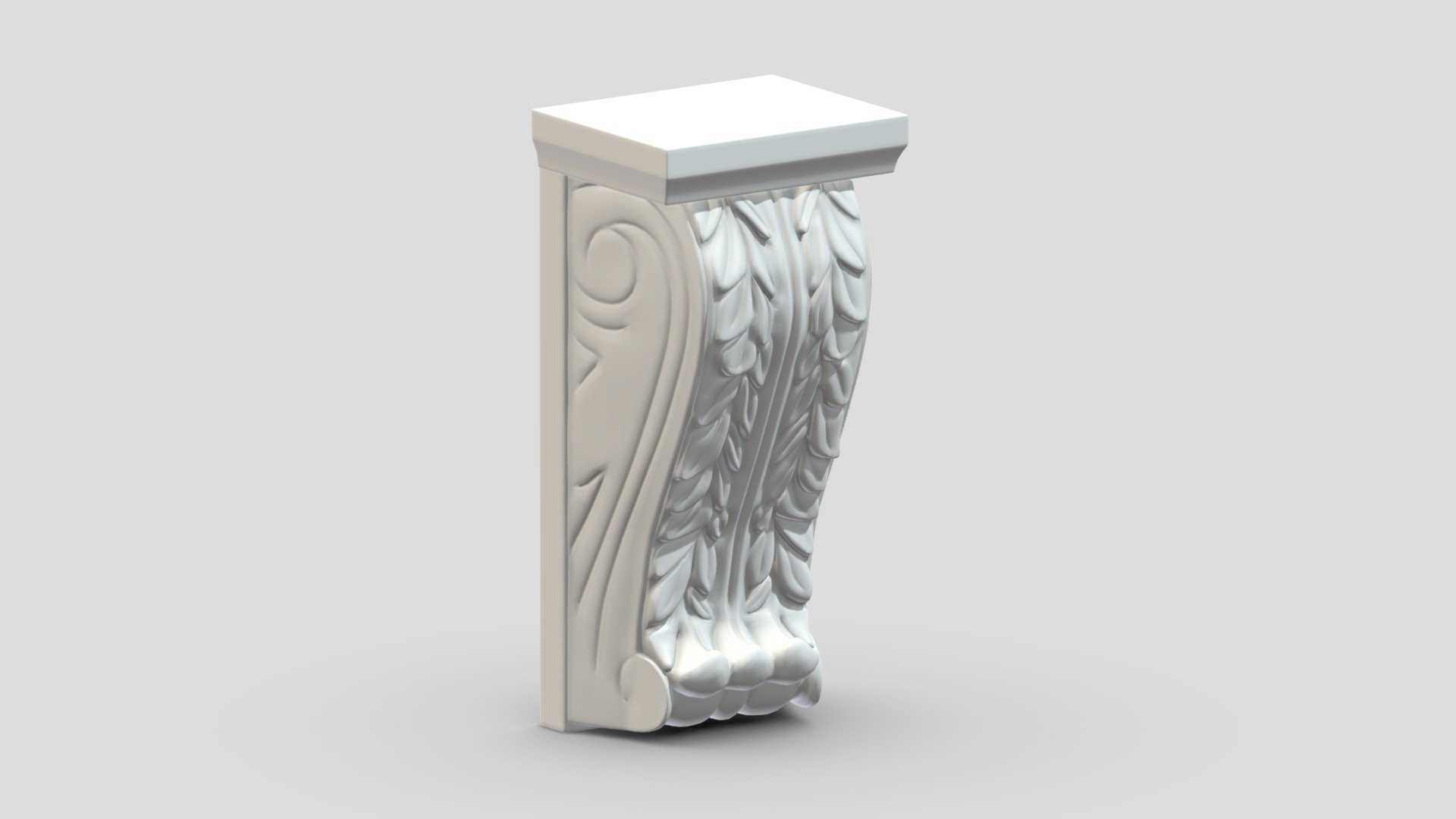 Scroll Corbel 32 3d model