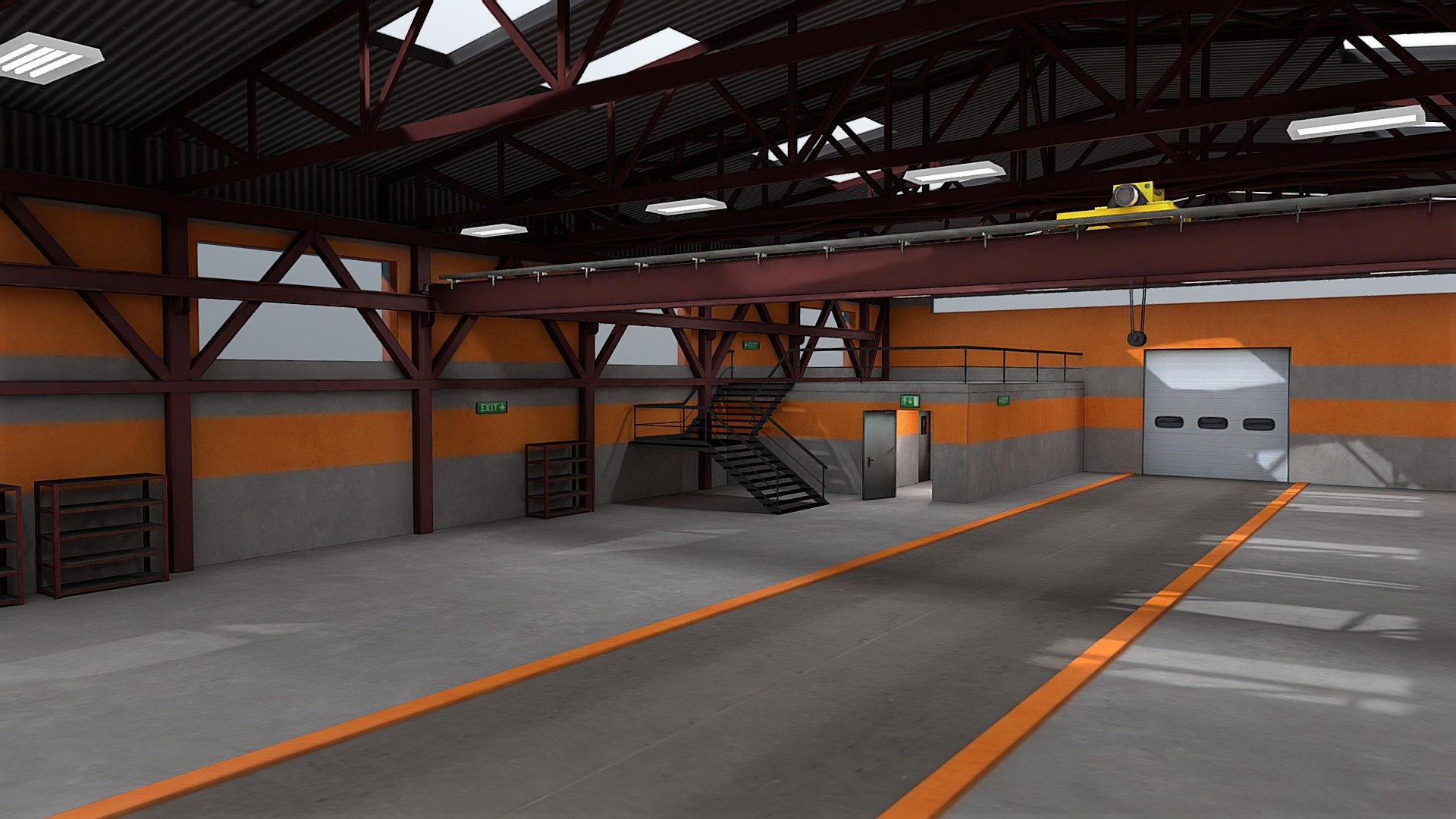 Hangar 3d model