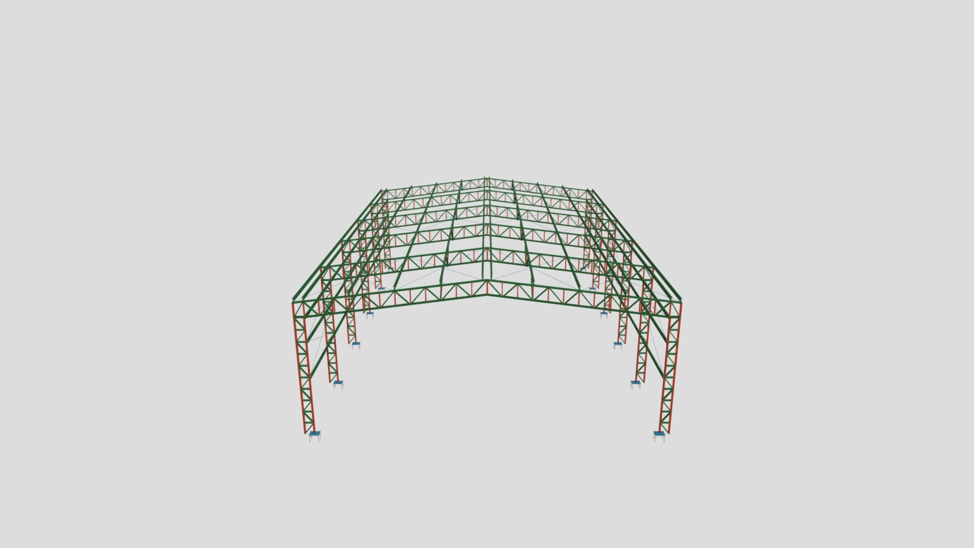 Cobertura Quadra Escola municipal 3d model