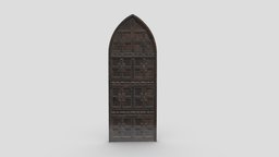 Castle Door 06 Low Poly Realistic