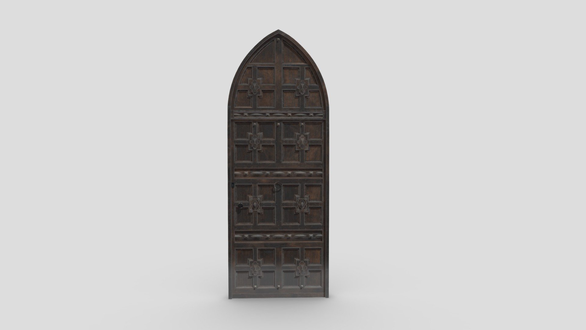 Castle Door 06 Low Poly Realistic 3d model