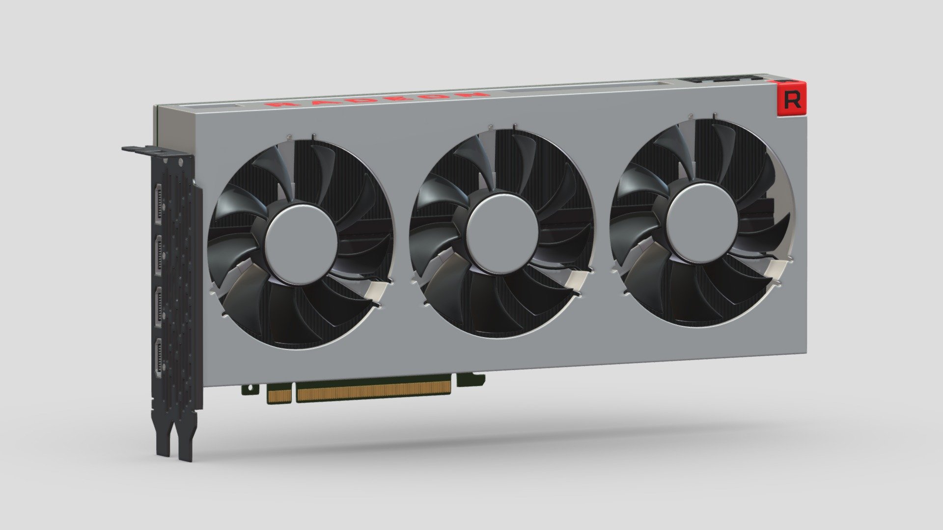 AMD Radeon 7 3d model