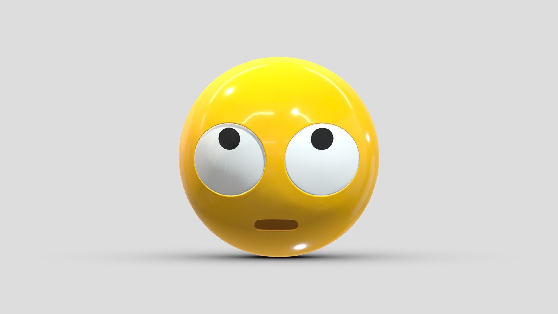 Apple Face With Rolling Eyes 3d model