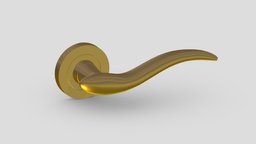 Barcelona Door Handle Brass