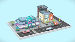 Diner Diorama