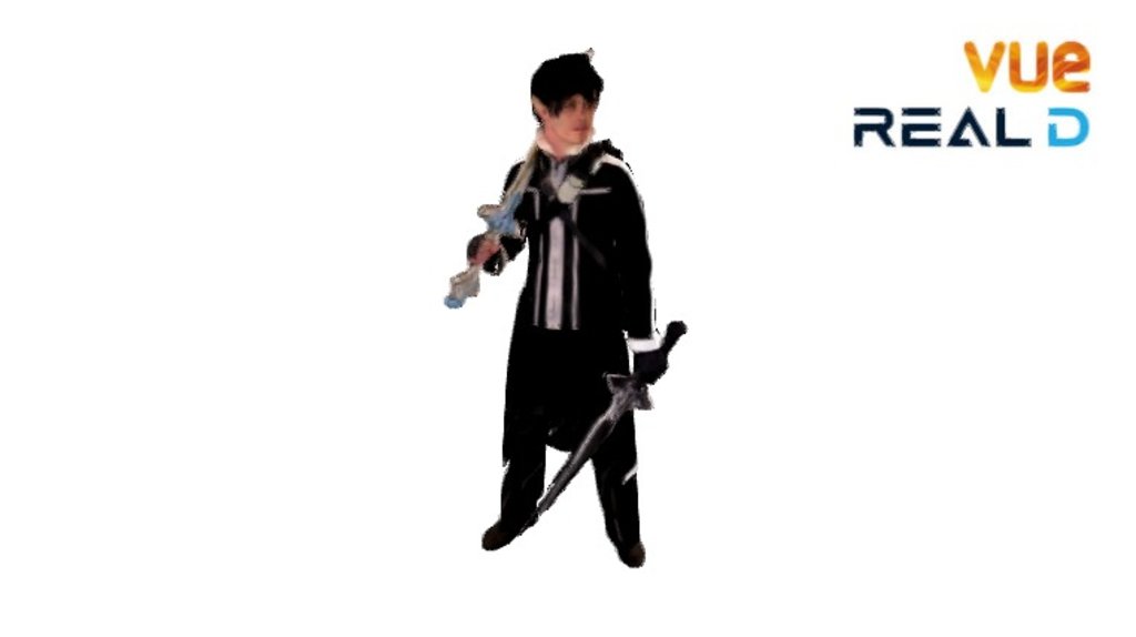 kirito 3d model