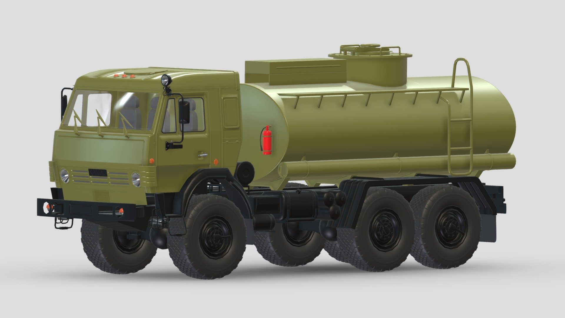 Kamaz 5350 Fuel Tanker 3d model