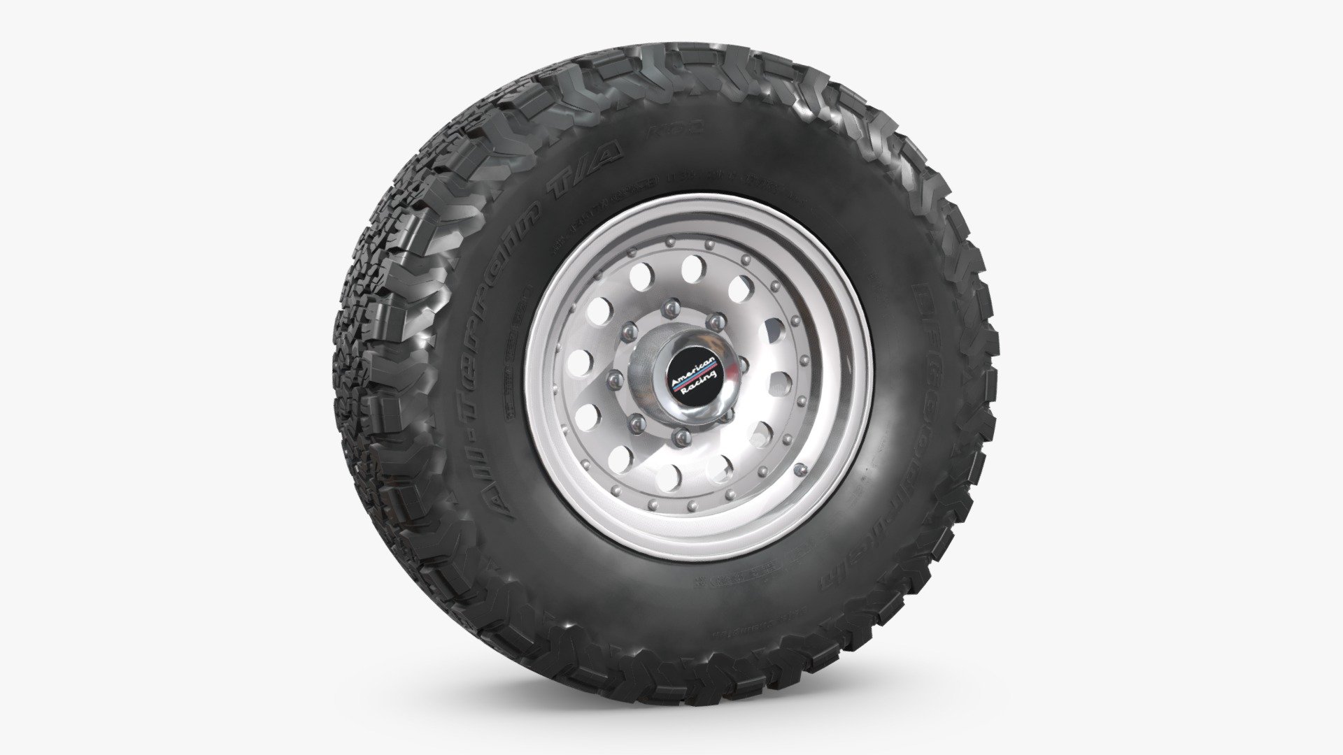 OFF ROAD WHEEL AND TIRE 5 3d model