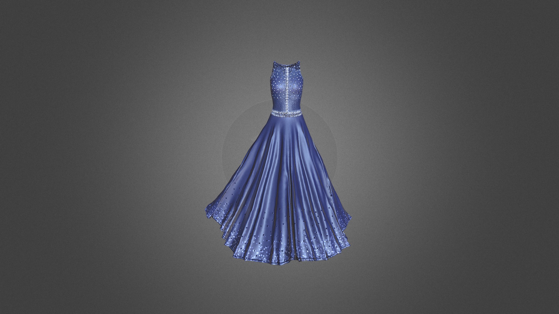 FloorLength_Dress1 3d model