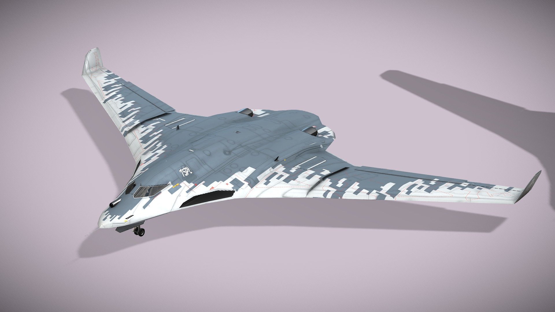 Tupolev PAK DA Envoy 3d model