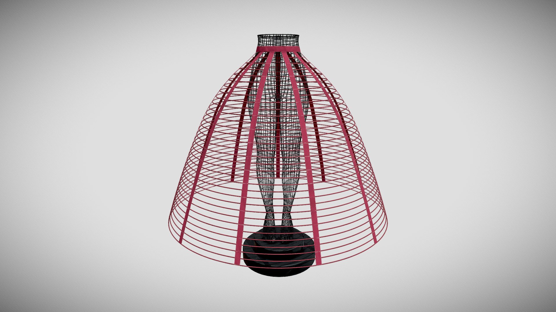 Crinoline (1860, 32 hoops) 3d model