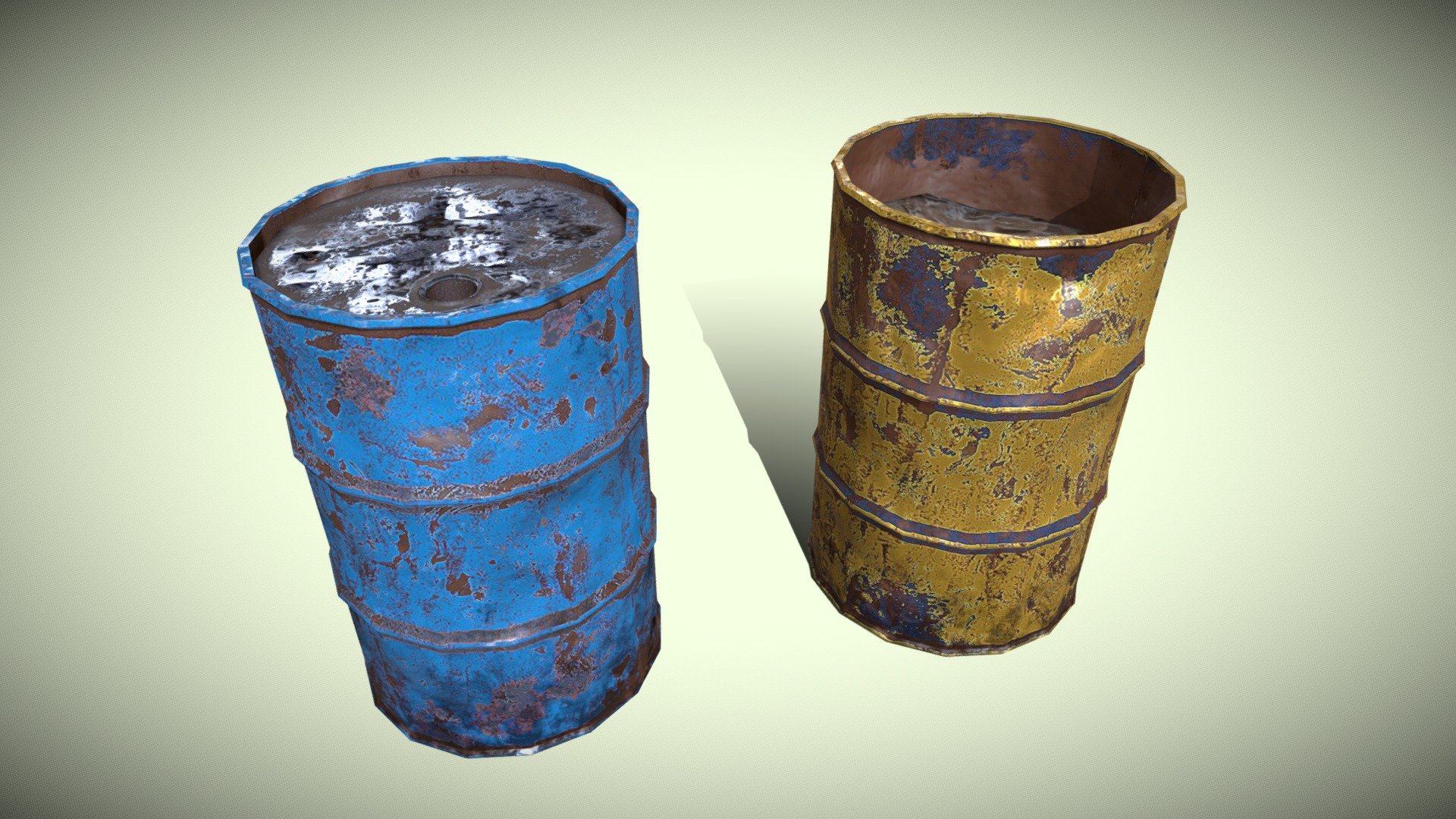 Homeless Barrel 3d model