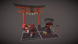 5 low poly props