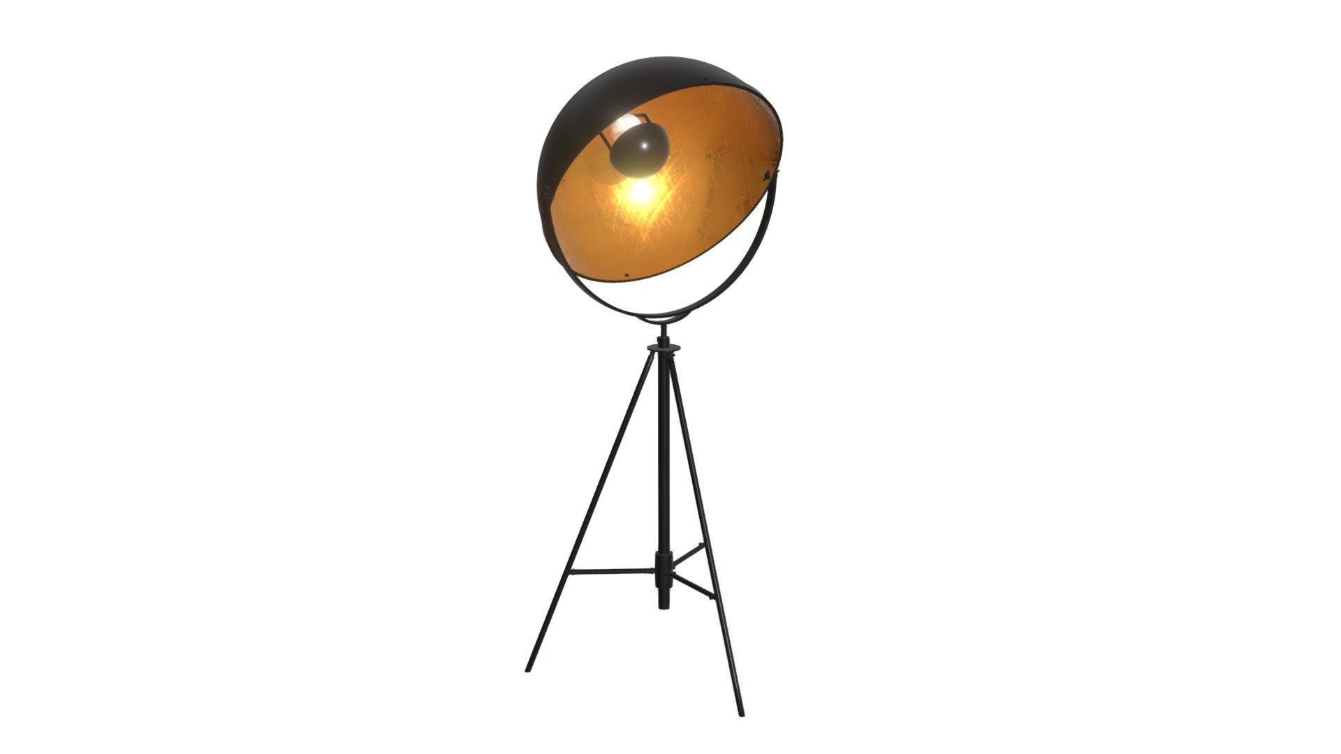 Vauxhall Floor Lamp Antique Black 3d model